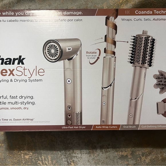 Shark FlexStyle Hair Styling & Drying System - Silver - Picture 1 of 3